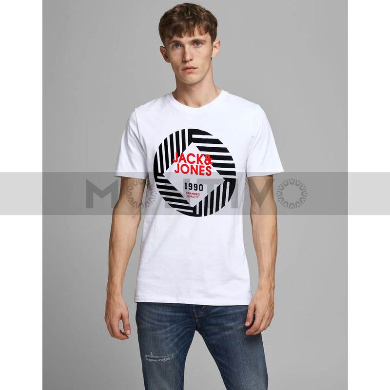 JJ White Printed Graphic Tee | Montivo Pakistan
