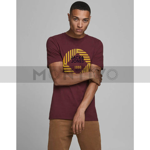 JJ Red Printed Graphic Tee | Montivo Pakistan