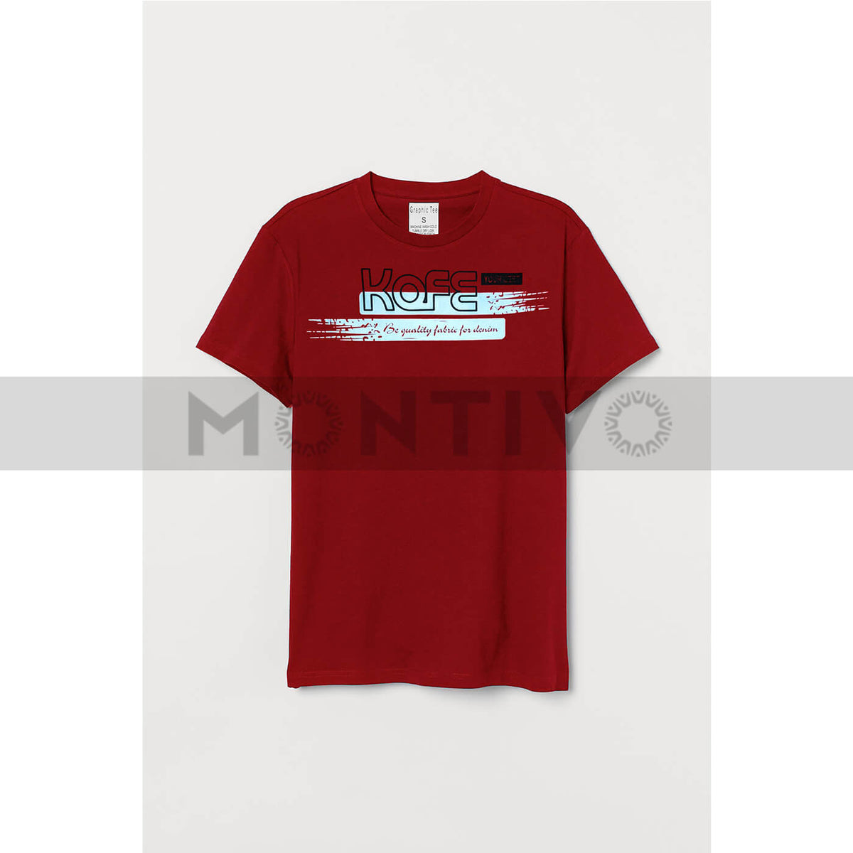 Kafe Red Graphic Tee | Montivo Pakistan