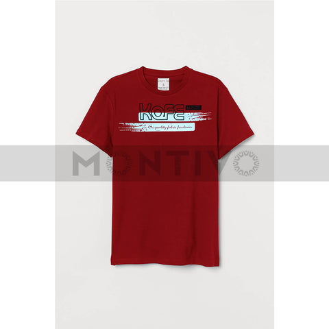 Kafe Red Graphic Tee | Montivo Pakistan