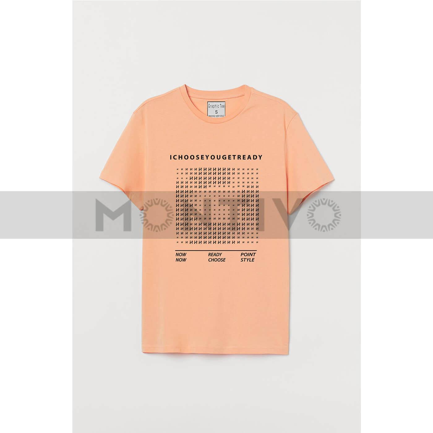 Get ready Peach Graphic Tee | Montivo Pakistan