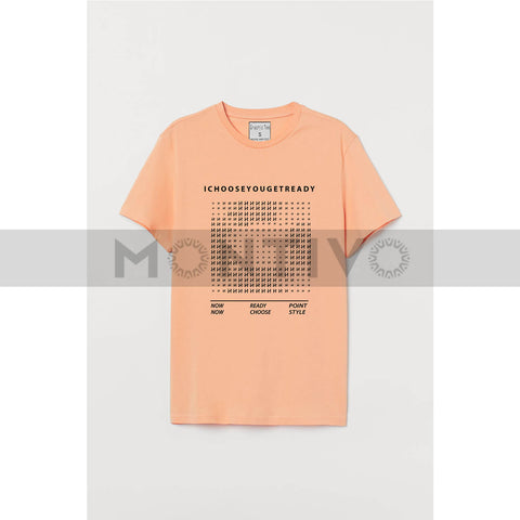 Get ready Peach Graphic Tee | Montivo Pakistan