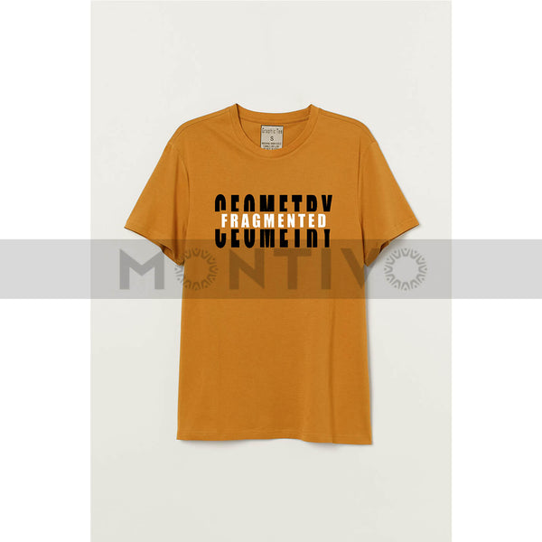 Geometry Yellow Graphic Tee | Montivo Pakistan