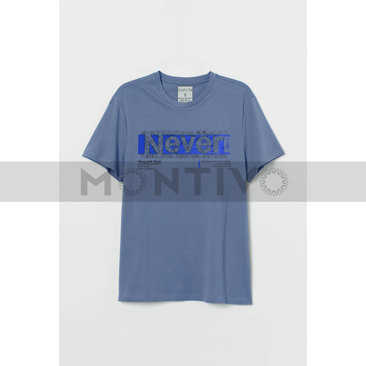 Never Lose Light Blue Graphic Tee | Montivo Pakistan