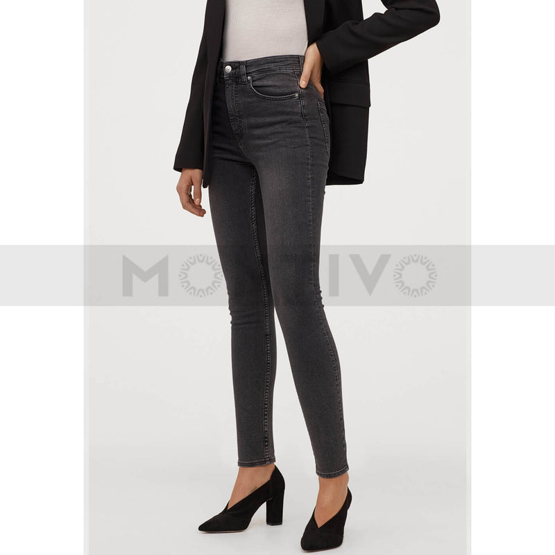 HM Skinny High Waist Charcoal Jeans | Montivo Pakistan