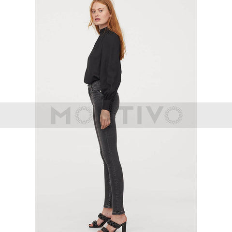 HM Skinny High Waist Charcoal Jeans | Montivo Pakistan