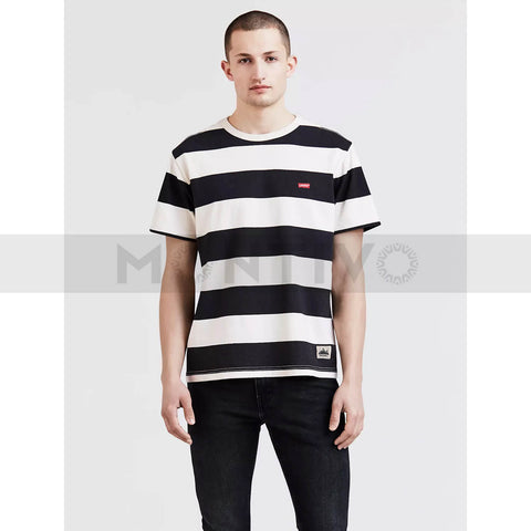 Lvs Mighty Made White Stripe Tee | Montivo Pakistan