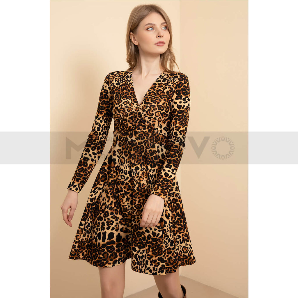 Cheetah Print Short Dress | Montivo Pakistan