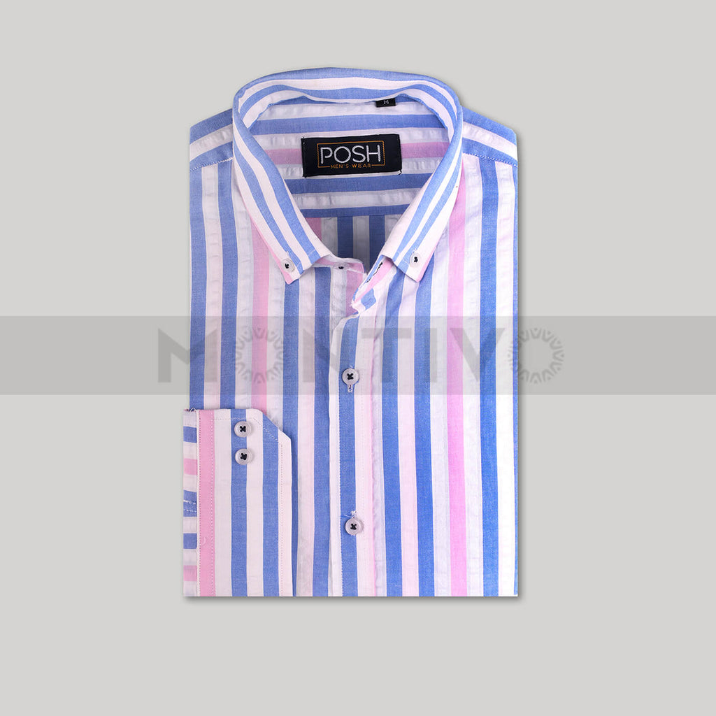 Multi-Lines Stripe Shirt | Montivo Pakistan