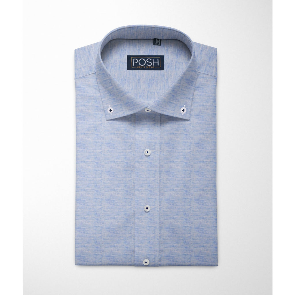 Light Blue Self-Textured Shirt | Montivo Pakistan