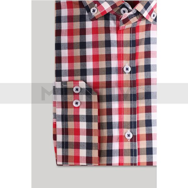 Cotton Red Gingham Check Shirt | Montivo Pakistan