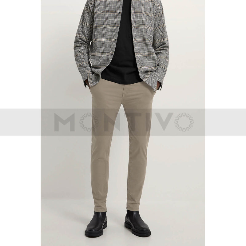 ZR Skinny Beige Chino Pants | Montivo Pakistan