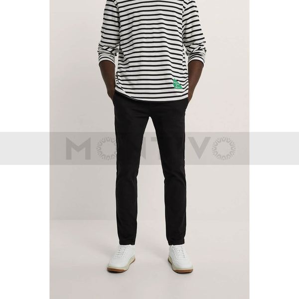 ZR Skinny Black Chino Pants | Montivo Pakistan