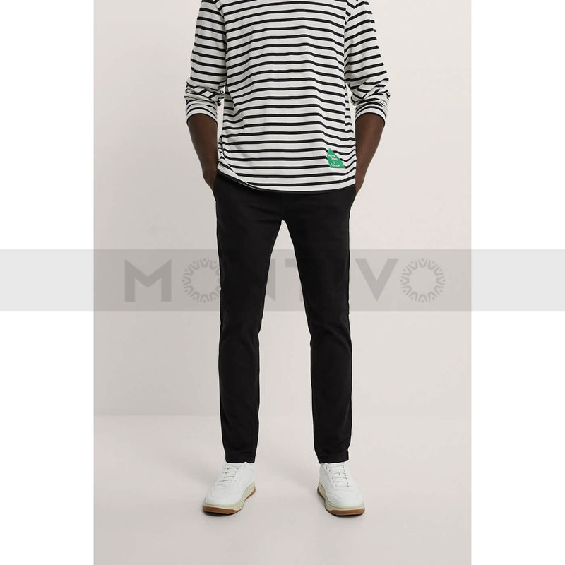 ZR Skinny Black Chino Pants | Montivo Pakistan