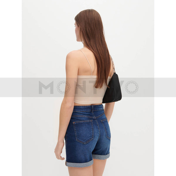 Reserved Women Denim Blue Shorts | Montivo Pakistan