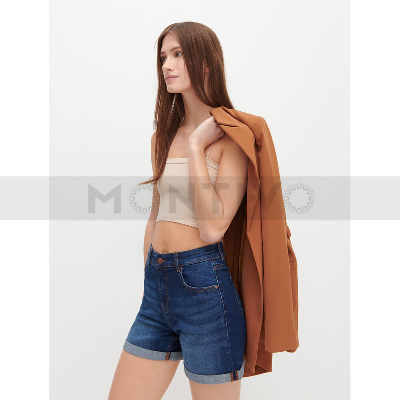 Reserved Women Denim Blue Shorts | Montivo Pakistan