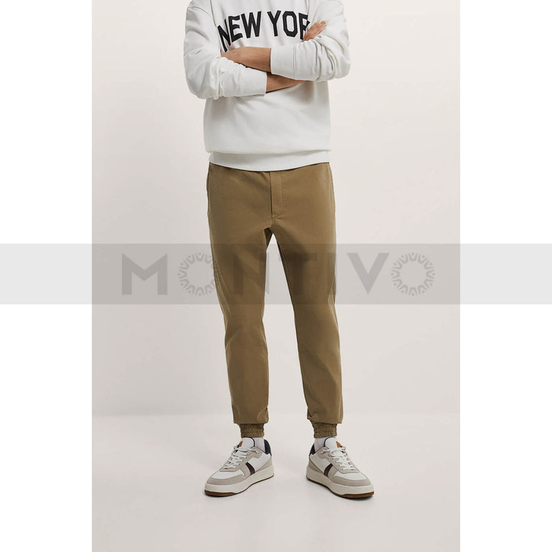 ZM Khaki Slim Fit Jogger Pants | Montivo Pakistan