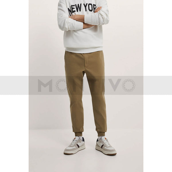 ZM Khaki Slim Fit Jogger Pants | Montivo Pakistan
