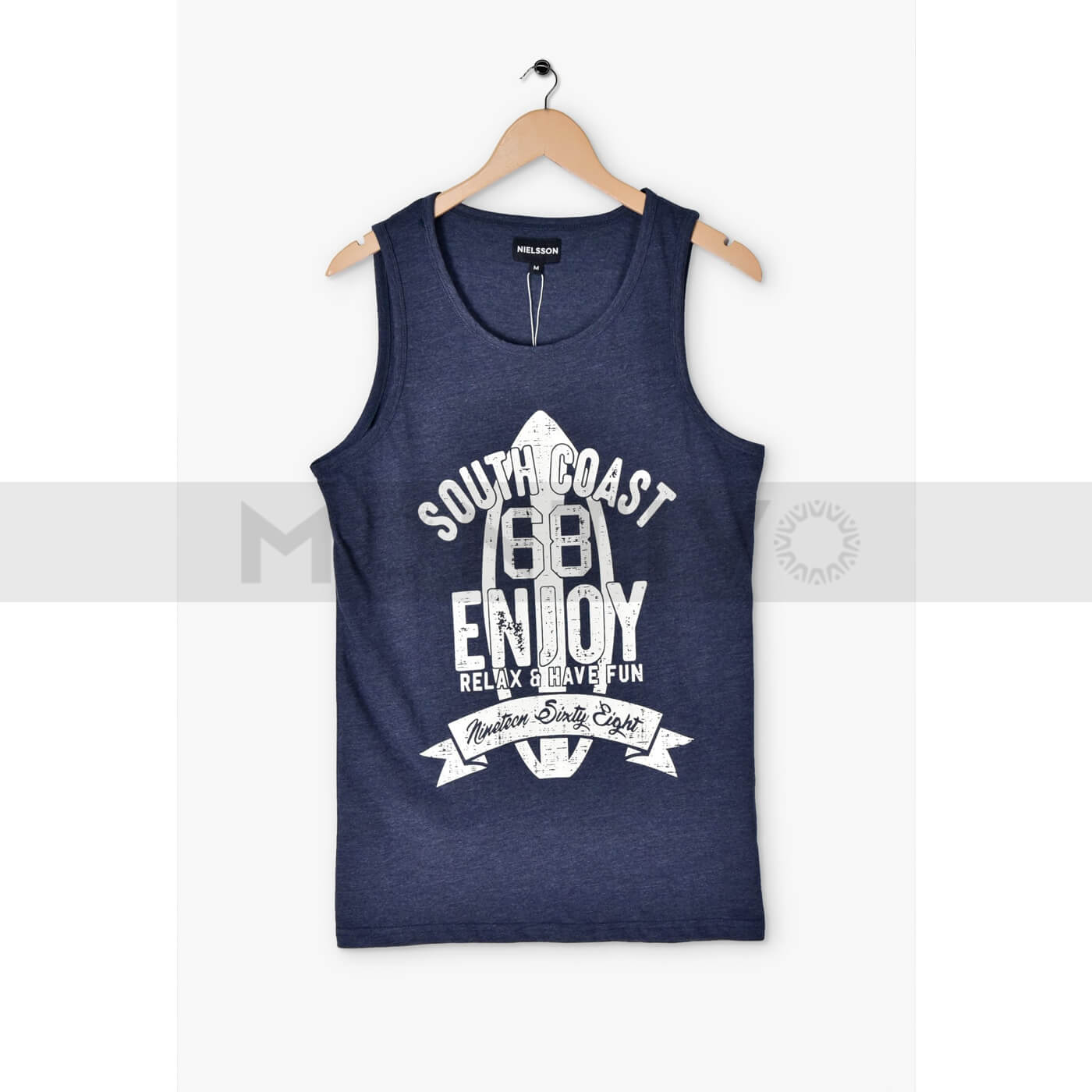 Nielsson Printed Blue Sando | Montivo Pakistan