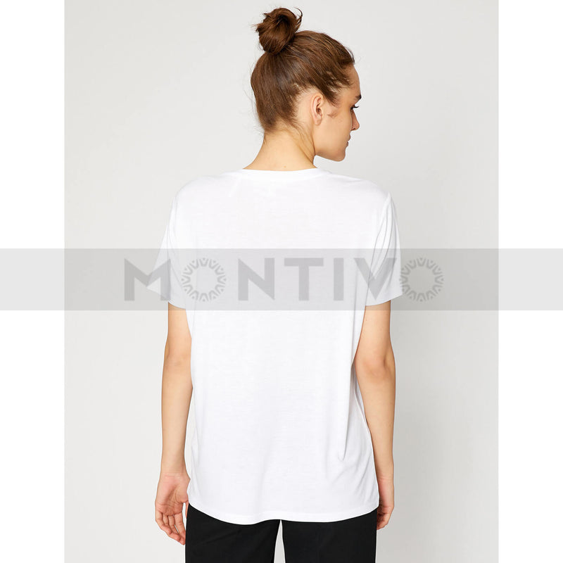 Next Women White Printed Tee | Montivo Pakistan