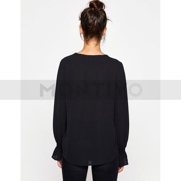 Black Metallic Blouse | Montivo Pakistan