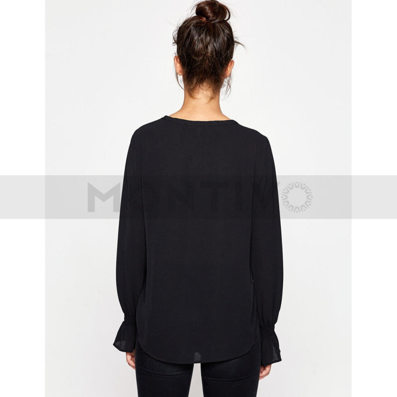 Black Metallic Blouse | Montivo Pakistan
