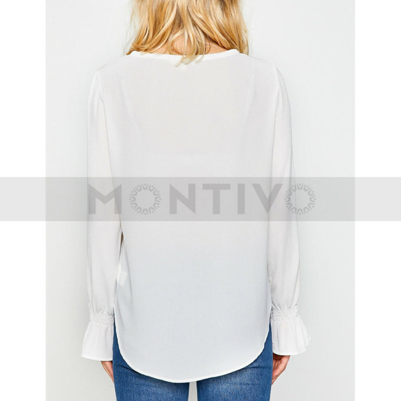 White Metallic Blouse | Montivo Pakistan