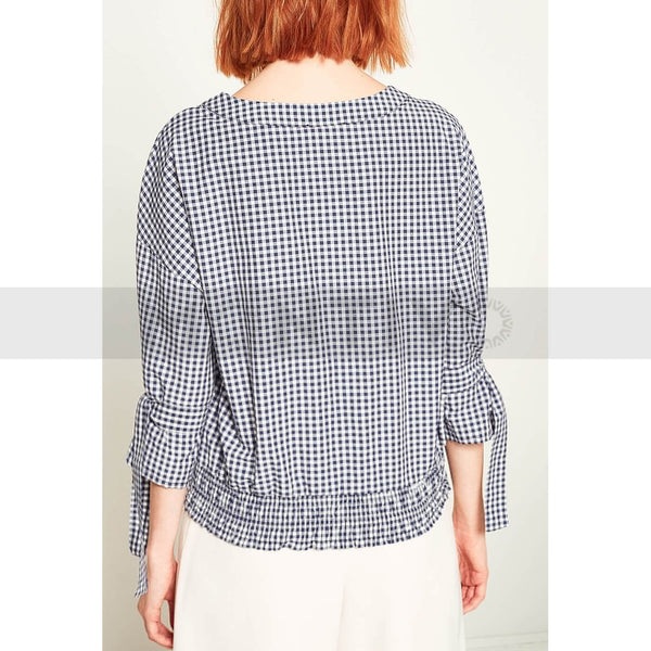 Blue Check Top | Montivo Pakistan