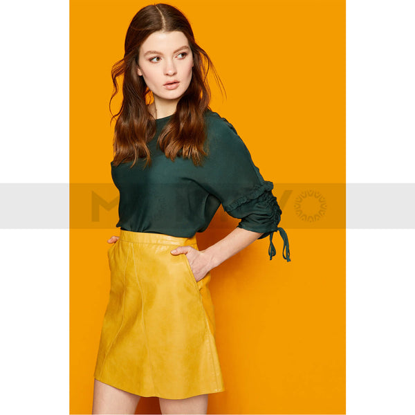 Dark Green Sleeves Detailed Top | Montivo Pakistan