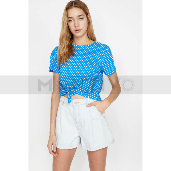 Dotted Blue Tee | Montivo Pakistan