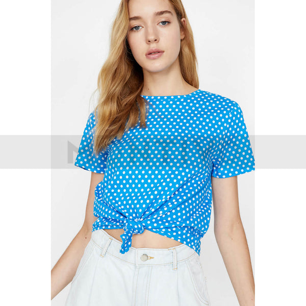 Dotted Blue Tee | Montivo Pakistan
