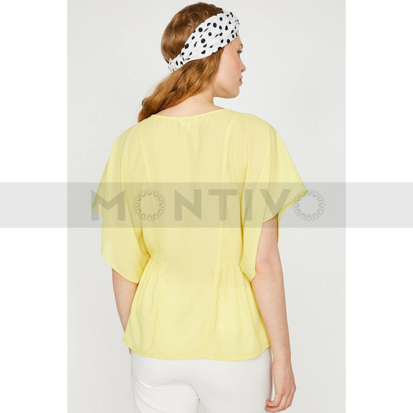 Women Yellow Top | Montivo Pakistan