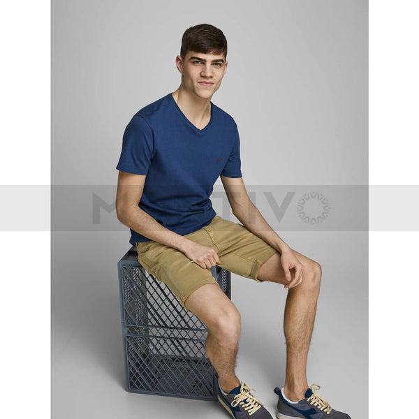 JJ Beige Denim Shorts | Montivo Pakistan