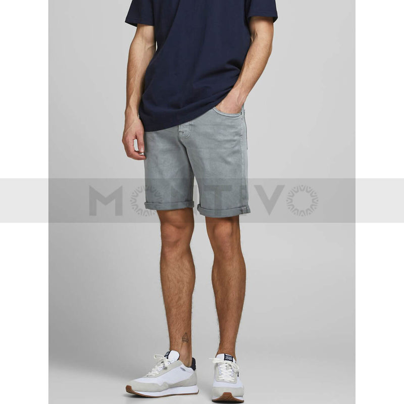 JJ Grey Blue Denim Shorts | Montivo Pakistan