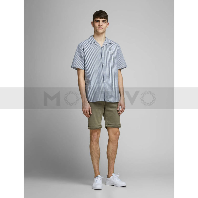 JJ Dusty Olive Denim Shorts | Montivo Pakistan