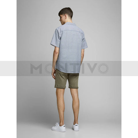 JJ Dusty Olive Denim Shorts | Montivo Pakistan