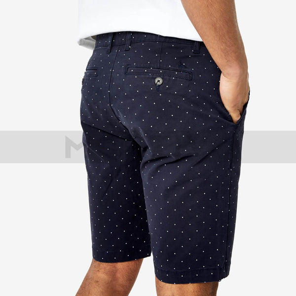 JW Polka Dot Blue Chino Shorts | Montivo Pakistan