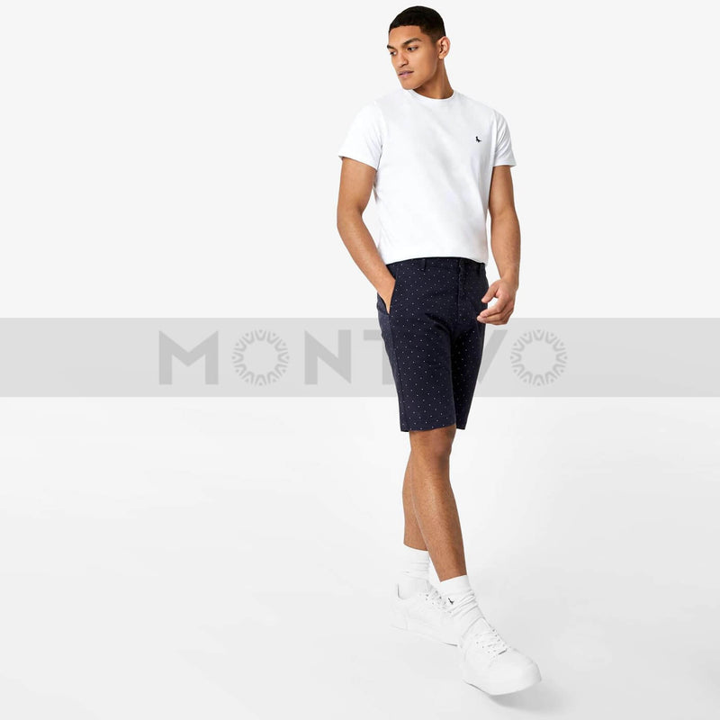 JW Polka Dot Blue Chino Shorts | Montivo Pakistan
