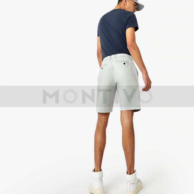 JW White Grey Slim Fit Chino Shorts | Montivo Pakistan