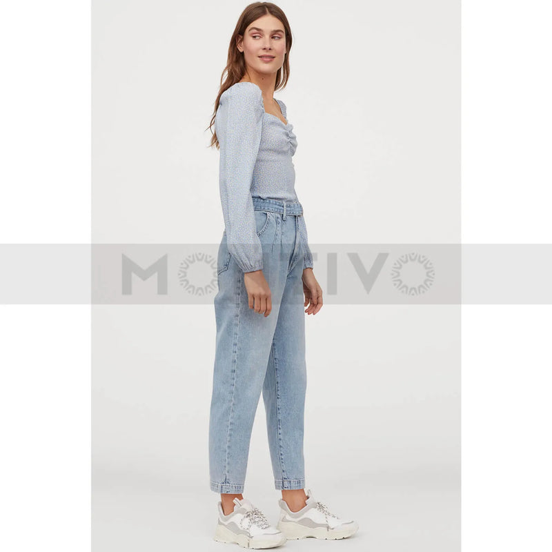 HM Light Blue Slouchy Mom Jeans | Montivo Pakistan