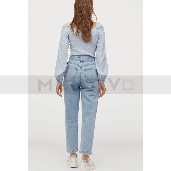 HM Light Blue Slouchy Mom Jeans | Montivo Pakistan