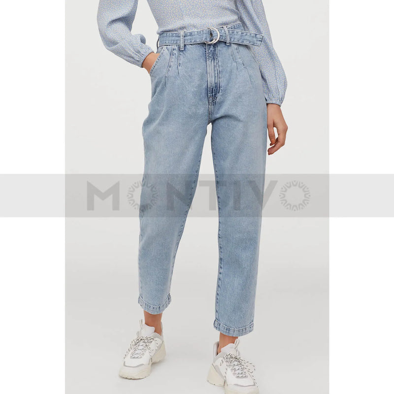 HM Light Blue Slouchy Mom Jeans | Montivo Pakistan