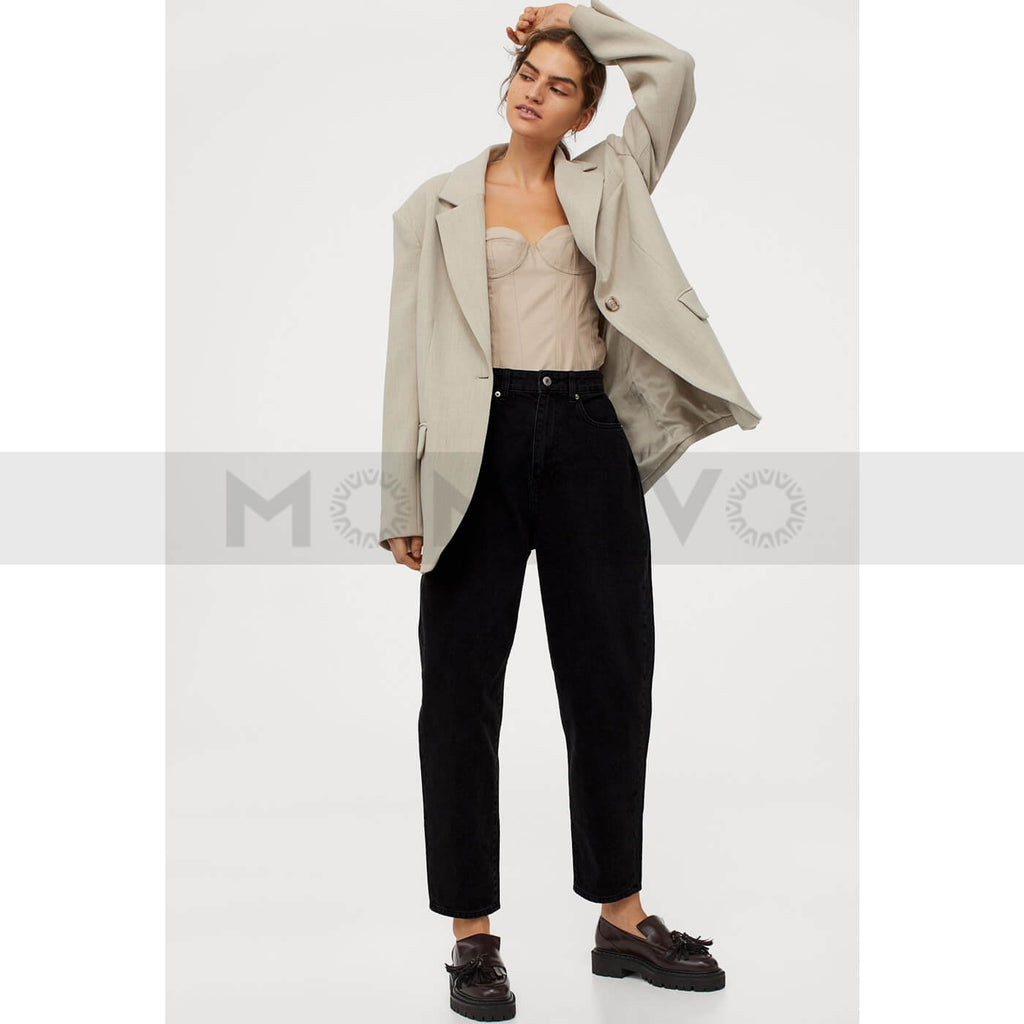 HM Mom Black Ultra High Jeans | Montivo Pakistan