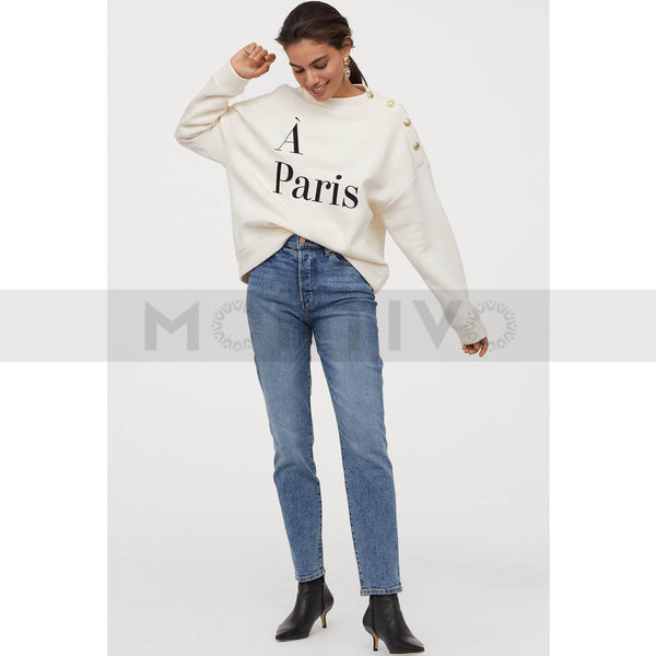 HM Blue Mom Fit Jeans | Montivo Pakistan
