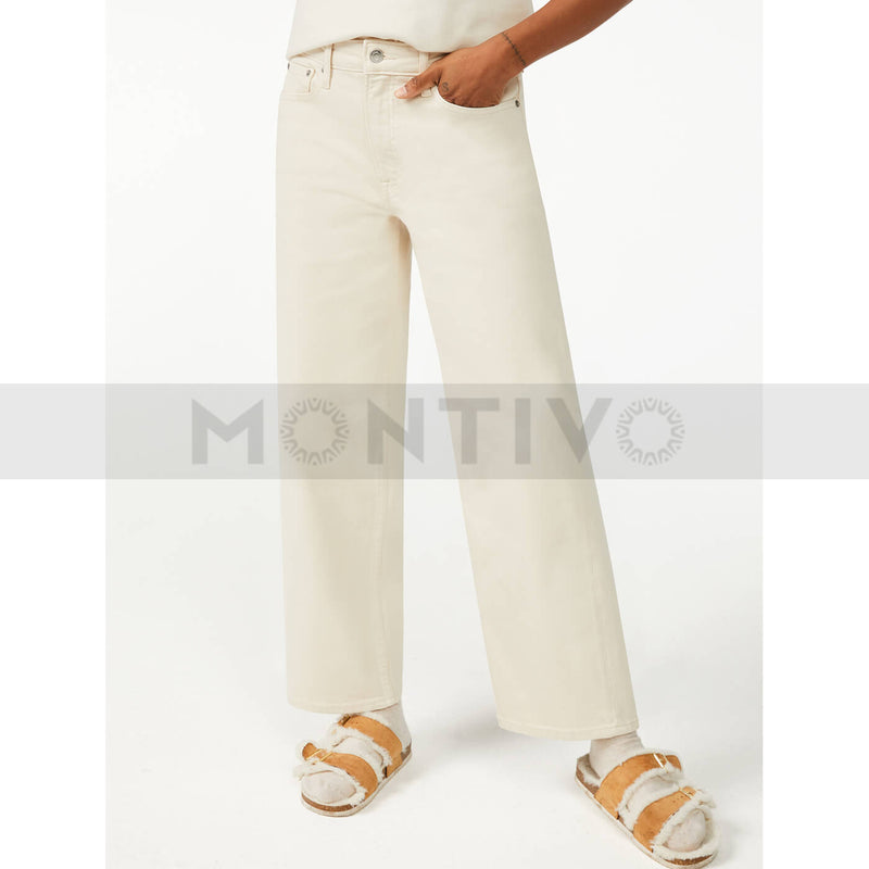 FA Wide Cropped High Waist Jeans | Montivo Pakistan