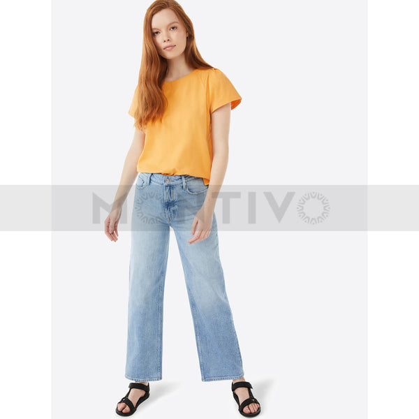FA High Rise Wide Cropped Jeans | Montivo Pakistan