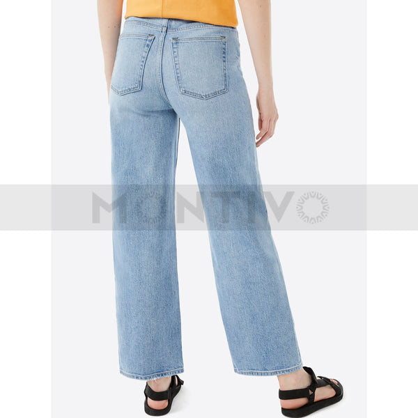 FA High Rise Wide Cropped Jeans | Montivo Pakistan