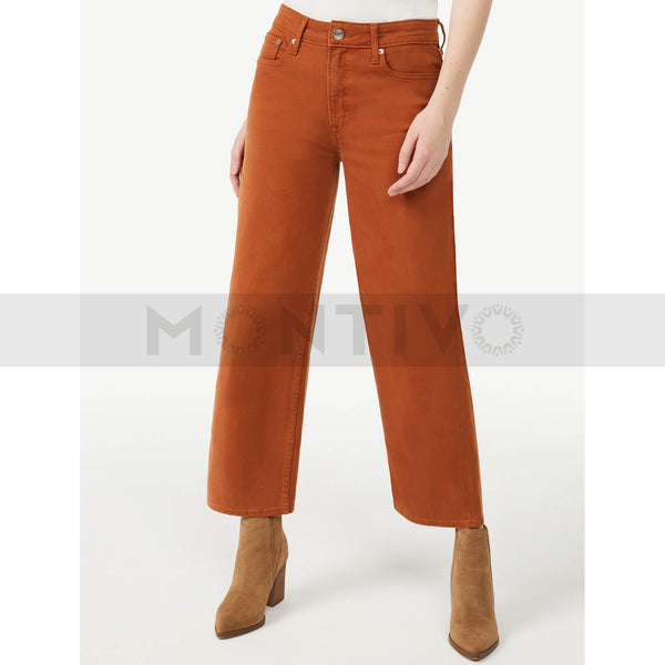 FA Brown Brick Wide Leg Jeans | Montivo Pakistan