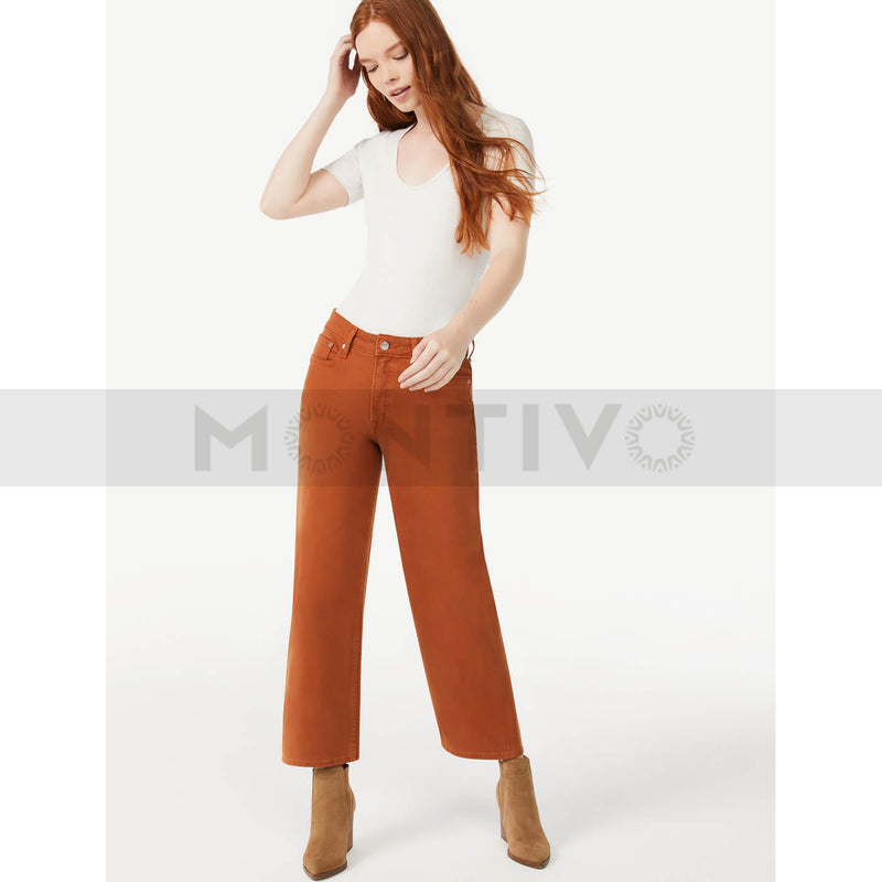 FA Brown Brick Wide Leg Jeans | Montivo Pakistan