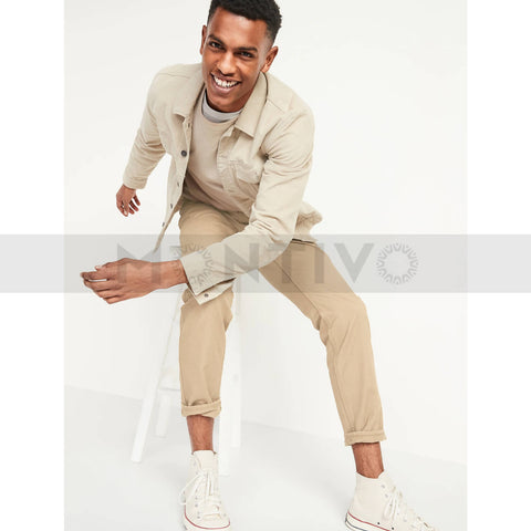 Rising Sun Cream Slim Straight Jeans | Montivo Pakistan